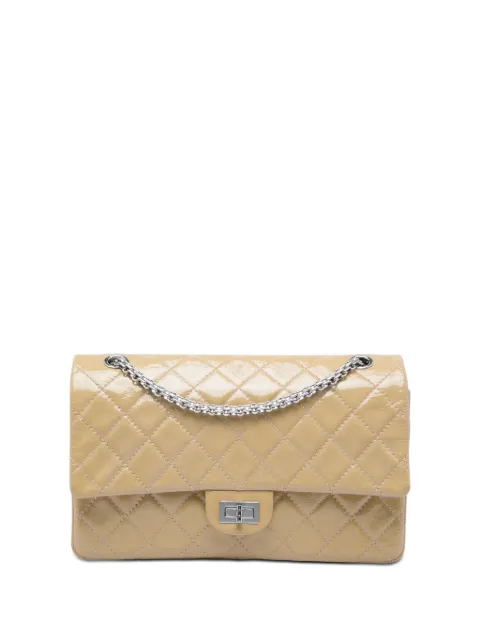 CHANEL Pre-Owned 2014 Quilted Crinkled Patent Reissue 2.55 Double Flap 226 shoulder bag Neutrals 50YOU84FF7UNZWPS