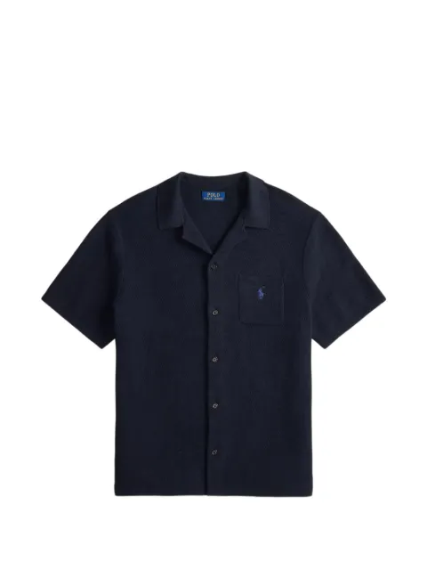 Polo Ralph Lauren logo-embroidered button-up shirt Blue 710P04442001