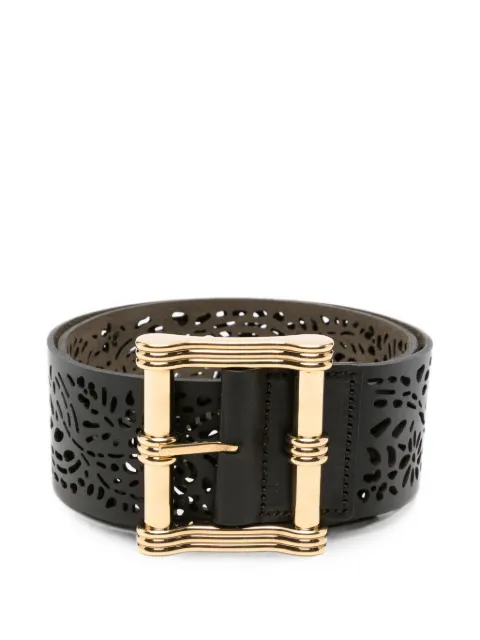 ETRO laser-cut reversible belt Black WP3C0006AE11S