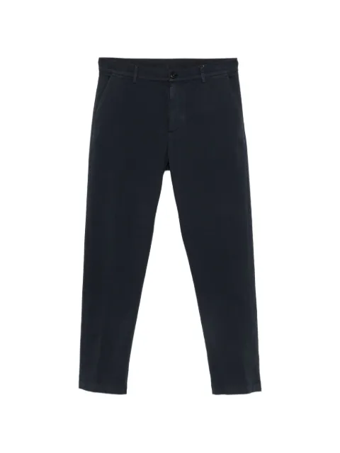 Canali twill-weave slim-fit trousers Blue PT00417