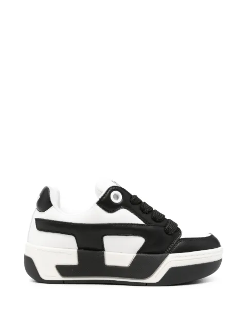 Diesel S-D Ollie logo-patch panelled sneakers White Y03795P7483