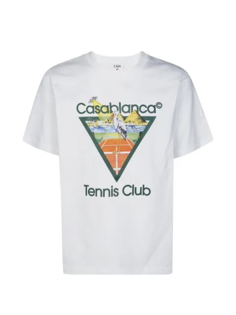 Casablanca Tennis Club Icon graphic-print T-shirt White WPF26JTS00103