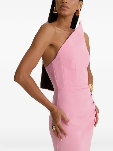 MOOS STUDIO Rose Triangle one-shoulder maxi dress Pink MOOS110