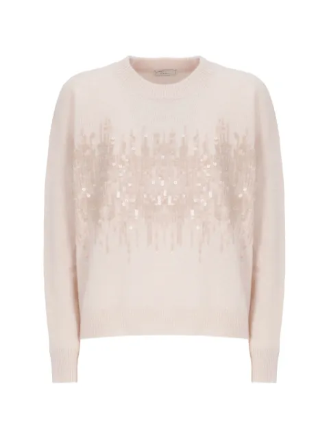 Peserico sequin-embellished sweater Pink A99835F07RL9100L93