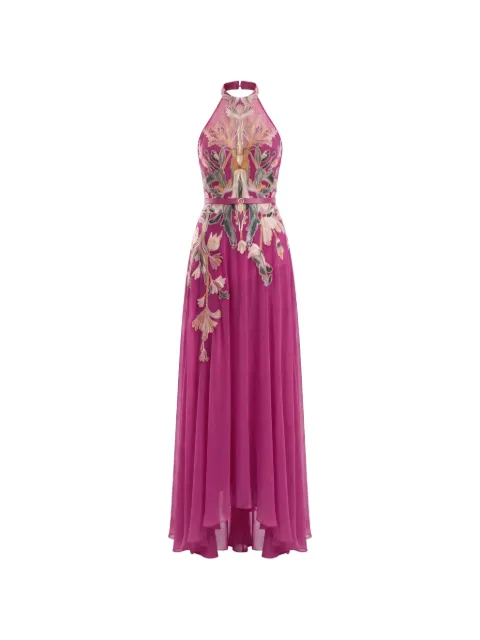 Saiid Kobeisy embroidered halterneck maxi dress Pink RTEVSS26LD050