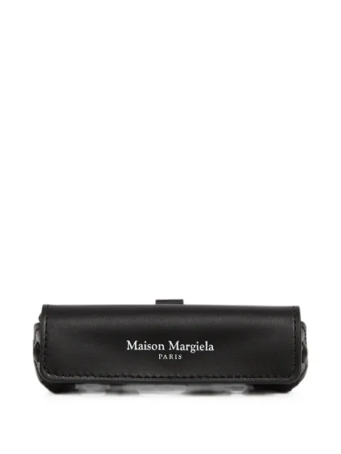 Maison Margiela logo-print leather lipstick holder Black SA1VL0049P8835