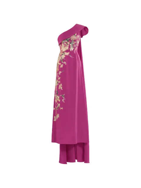 Saiid Kobeisy one-shoulder embroidered evening dress Pink RTEVSS26LD044