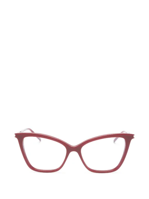 Saint Laurent Eyewear cat-eye frame glasses Red SL386