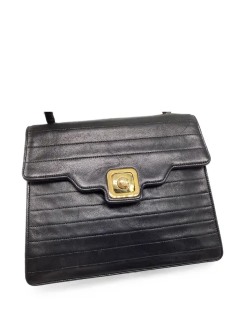 CHANEL Pre-Owned quilted Trapeze shoulder bag Black GILTPUUSBA757815W