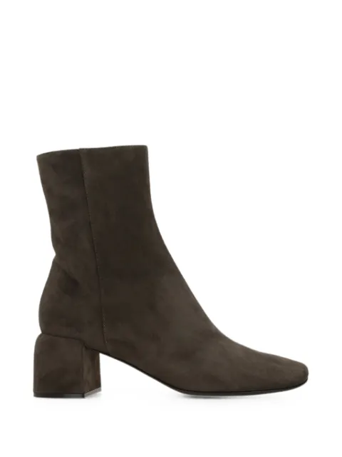 Sergio Rossi suede block-heel ankle boots Brown B17030MCAZ012531