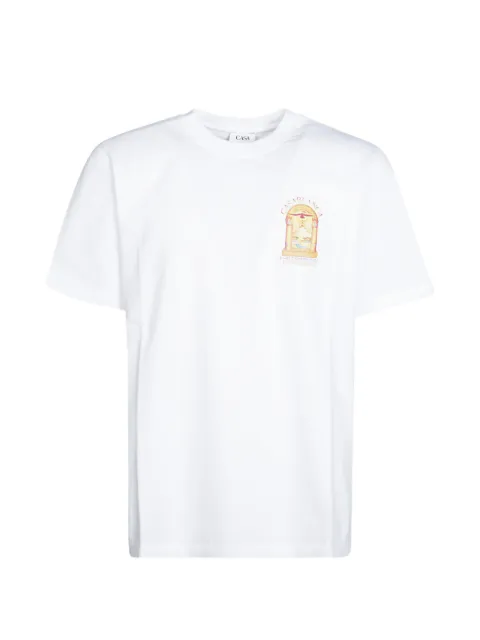 Casablanca Hermons Mirage-print T-shirt White MAW26JTS00112