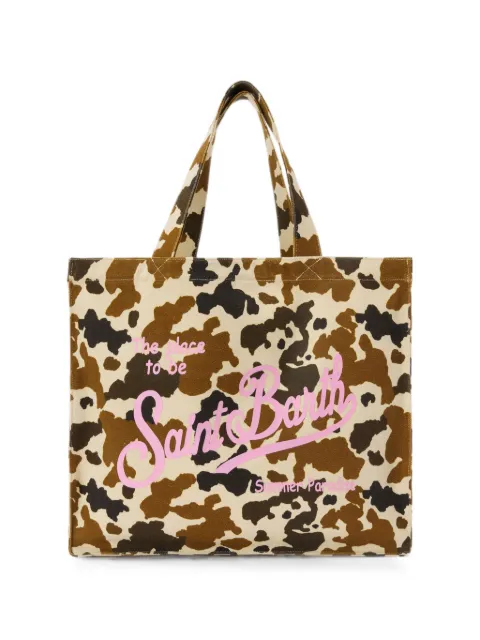 MC2 Saint Barth Essential cow-print tote bag Neutrals EBAGN007
