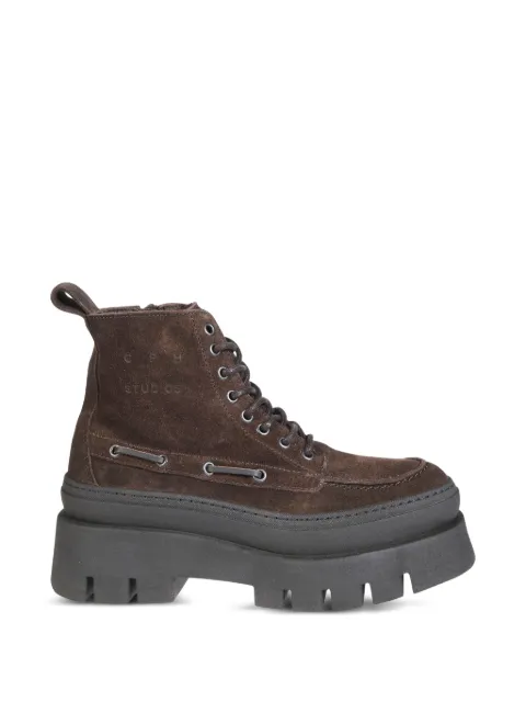 Copenhagen suede chunky-sole boots Brown F6CPH697