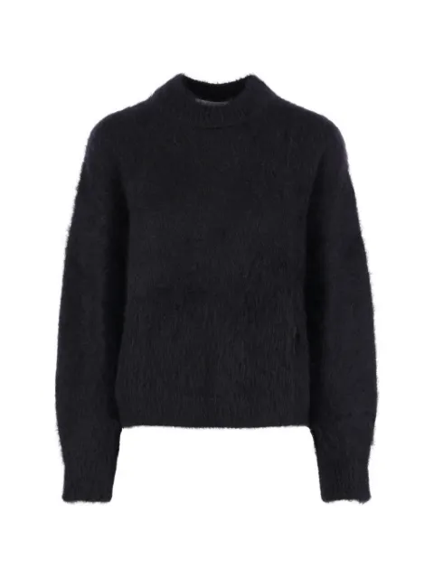 Cecilie Bahnsen brushed-finish mohair-blend sweater Black 226KNI51005