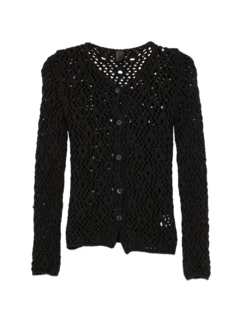 Dolce & Gabbana Pre-Owned 2000s crochet-knit cardigan Black DG250CEC