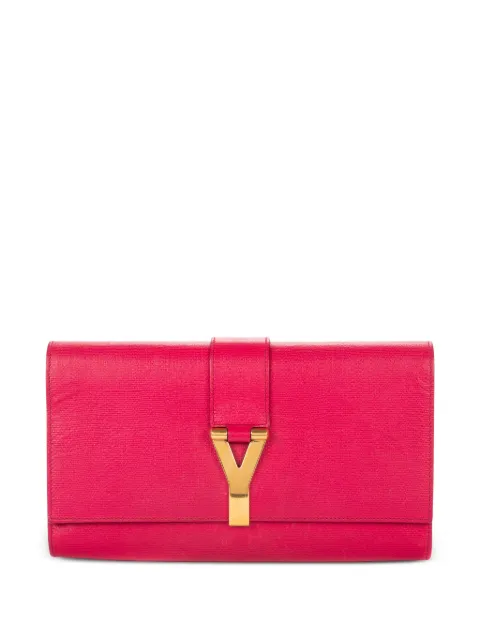 Saint Laurent Pre-Owned Ligne Y clutch bag Pink 265701467891