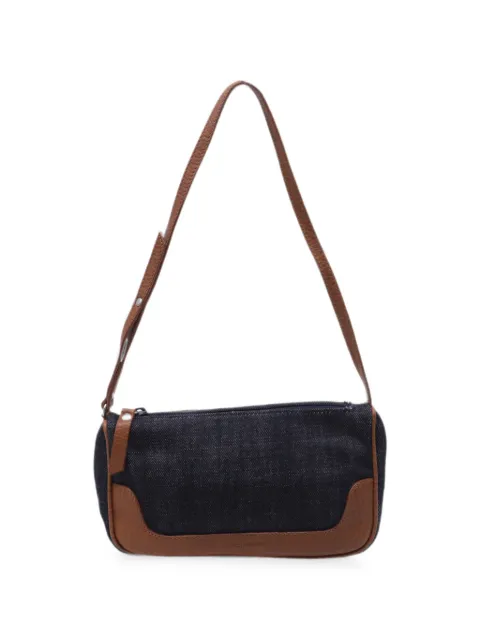 Dolce & Gabbana Pre-Owned 2010-2020s leather-trim shoulder bag Blue GILTPUUSBA762475W