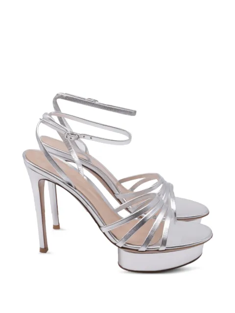 Gianvito Rossi strappy platform sandals Silver GILTPUUSSH757475W