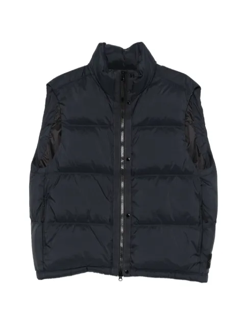 Stone Island padded ripstop gilet Blue L2S15G100004S0483