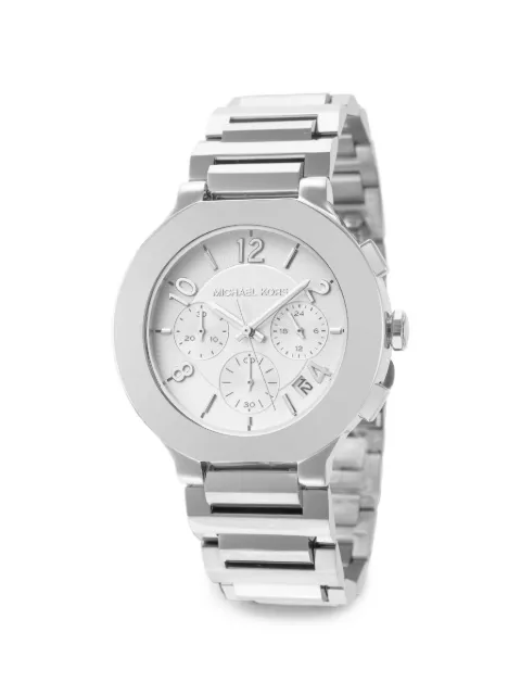 Michael Kors oversized Gramercy silver-tone watch Silver MK7522