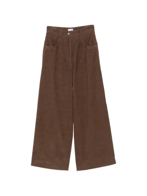 Brunello Cucinelli corduroy wide-leg trousers Brown MP187P9266C9812