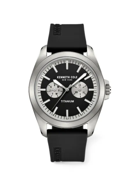 KENNETH COLE Titanium 42mm watch Black KCWGQ2238902