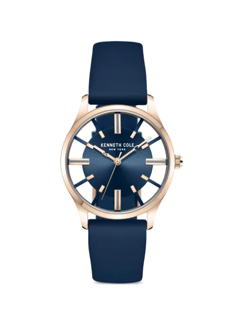 KENNETH COLE skeleton 34.5mm watch Blue KCWLG2236903