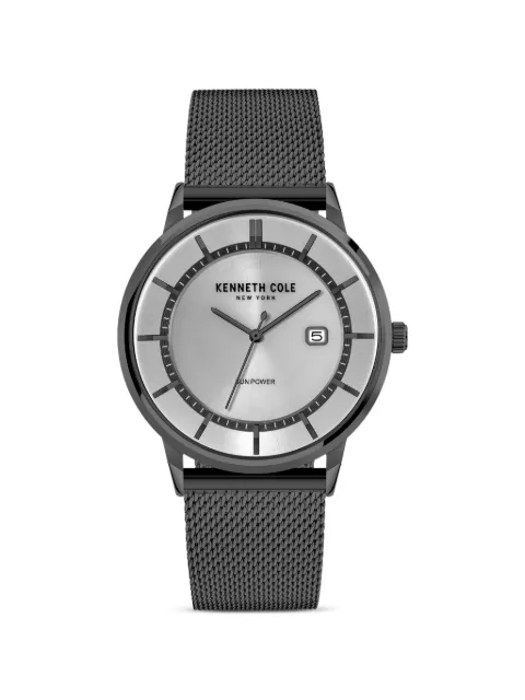 KENNETH COLE Sun Power 42mm watch Silver KC50784001A