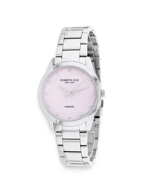 KENNETH COLE diamond marker 34mm watch Pink KC50938001