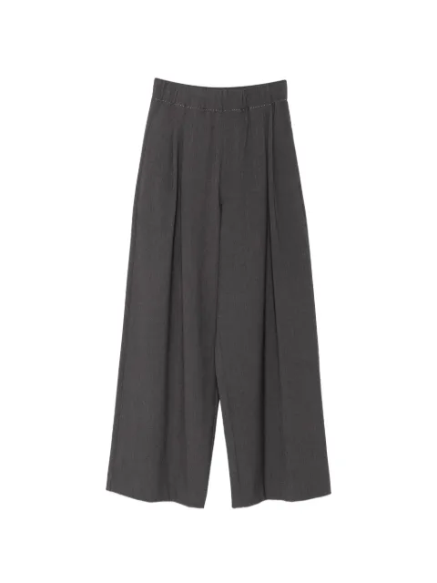Eleh pleated wide-leg trousers Grey EFW260074