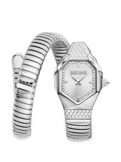Just Cavalli Aria Snake 22mm watch Silver JC1L369M0015