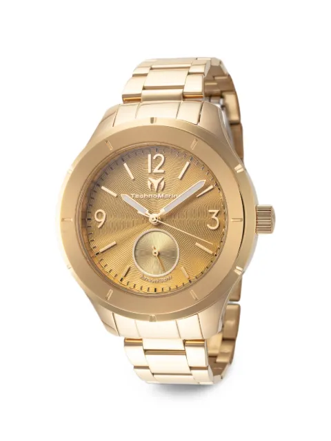 TechnoMarine Moonsun 42mm watch Gold TM117030