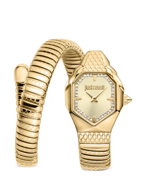 Just Cavalli Aria Snake 22mm watch Gold JC1L369M0045