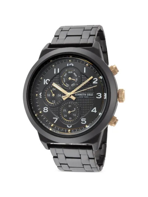 KENNETH COLE multi-dial 47mm watch Black KC50884005
