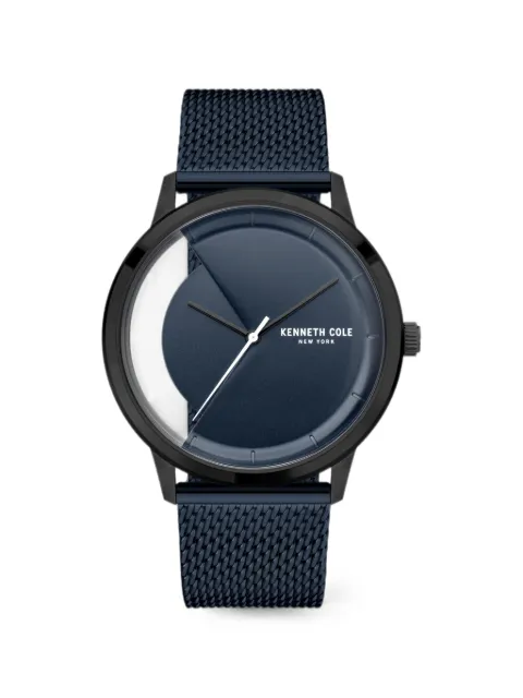 KENNETH COLE mesh 42mm watch Blue KCWGG2125302