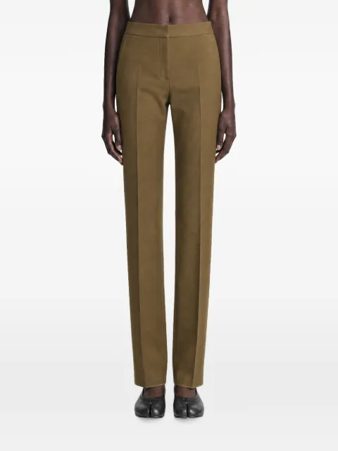 Max Mara pressed-crease straight-leg trousers Brown 2621136191600