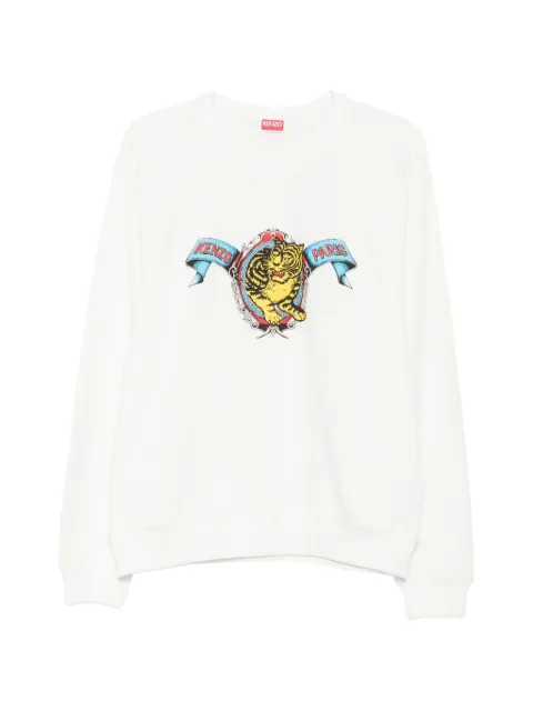 Kenzo Tiger Academy sweatshirt White FG65SW1544MQ