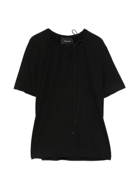 Simone Rocha bow-detail T-shirt Black 54670571