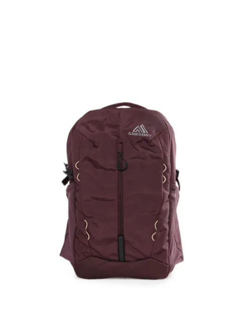 GREGORY logo-print zip-up backpack Red 160166