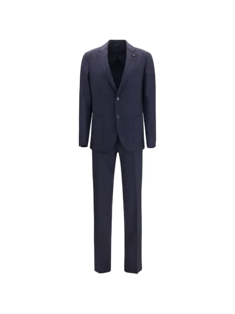 Lardini single-breasted tailored suit Blue CN802AE34ACIF67445