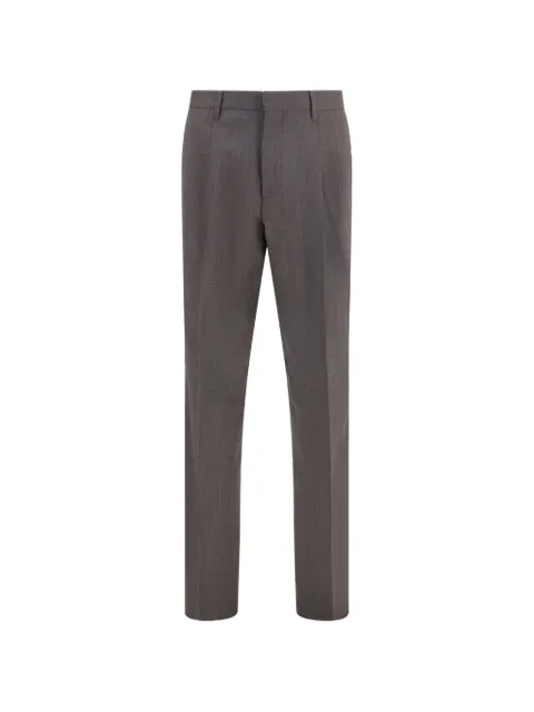 Lardini houndstooth-pattern straight-leg trousers Grey ACTIMURACIF67434