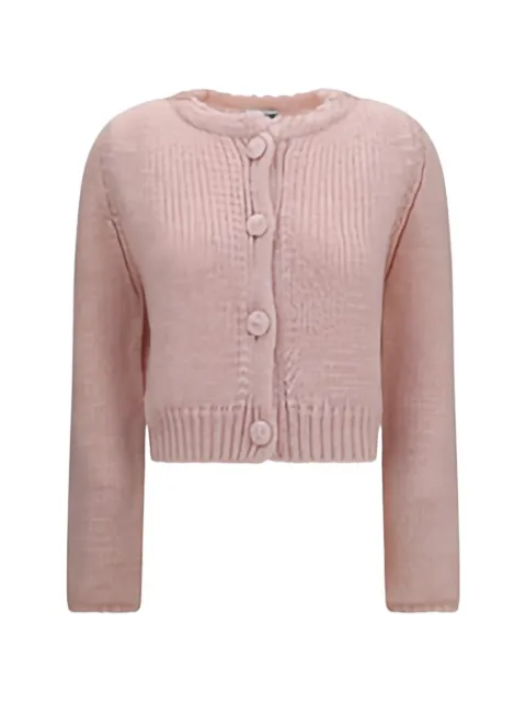 Forte Forte chunky-knit button-up cardigan Pink 15152MYKNIT