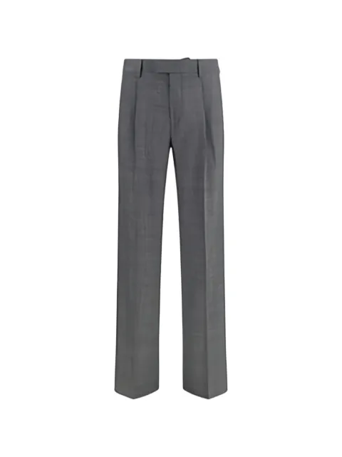 Lardini houndstooth-pattern straight-leg tailored trousers Grey ACBRESTACIF67438