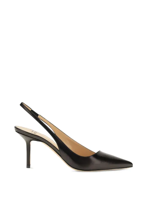 Francesco Russo pointed-toe slingback pumps Black R1P1039N200