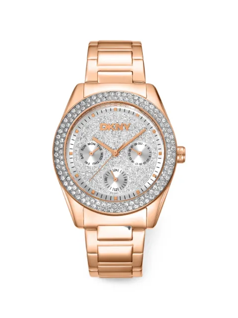 DKNY crystal-embellished 36mm watch Pink DK1L078M0035