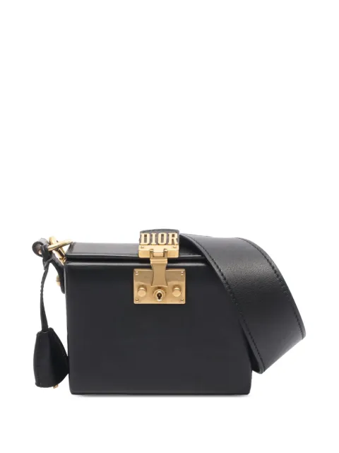 Christian Dior Pre-Owned 2000-2026 Small Lambskin Dioraddict Lockbox Bag crossbody bag Black M4SKMX3WZ5B9FIY6