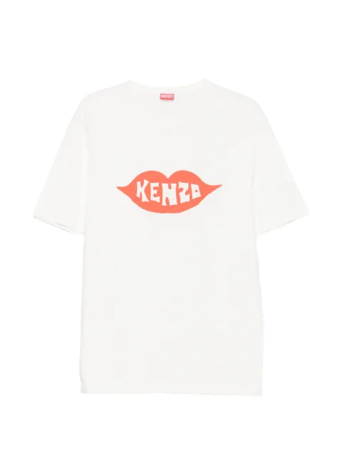 Kenzo logo-print T-shirt White FG65TS2874SG