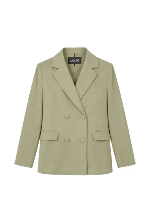 LIU JO double-breasted blazer Green CA6370TS114P9639
