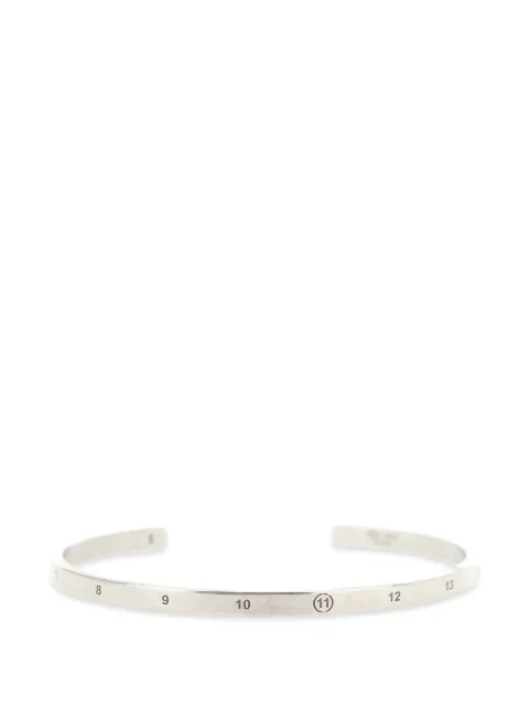 Maison Margiela Numeric logo-engraved bracelet Silver SM1UY0107P9246121