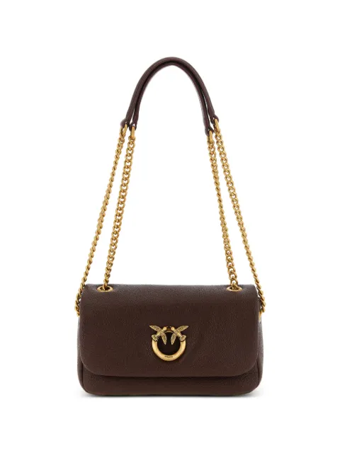 PINKO Love Birds leather shoulder bag Brown 107038A3CX